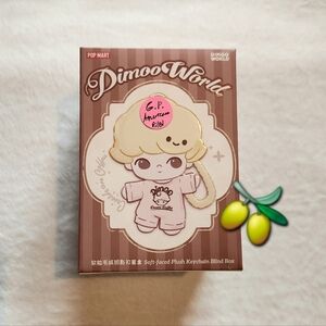 POP MART Dimoo Crush On Coffee Grapefruit Americano Soft-Faced Plush Keychain 🩷